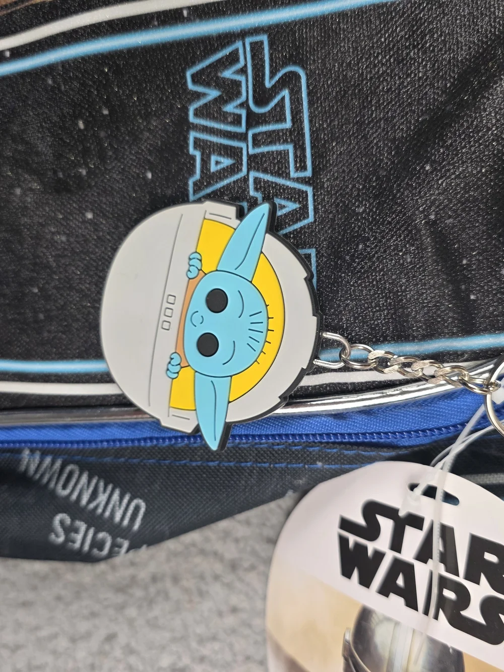 NWT DISNEY Backpack 5 Pc Stars Wars Bundle Bookbag Lunchbox Zip Case Black Blue